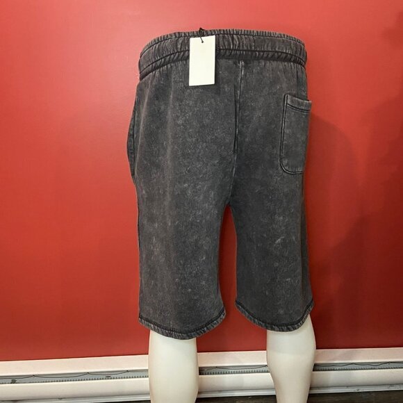 Kangol Men's Black Acid Wash Emblem Drawstring Shorts - Size XL - NWT - Picture 6 of 6